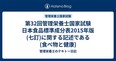 第32回管理栄養士国家試験 食品の嗜好要因と評価する測定機器 